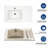 32" X 18.5" Bathroom Ceramic Console Sink With Overflow & Legs