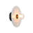 Rapoza 12" W 1-Light Dimmable Sconce with Natural Marble Shield 