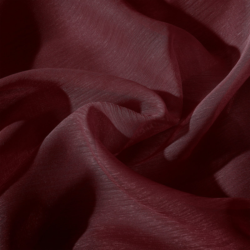 Gwenith Sheer Curtain Pair, Burgundy