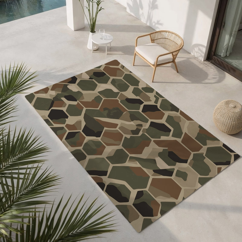 Tapis intérieur et extérieur Linear Veil, Rectangulaire 2 pi x 3 pi