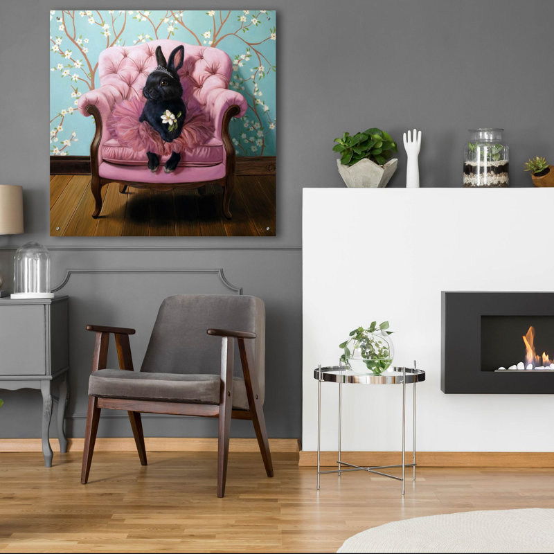  «Little Goddess» par Lucia Heffernan, art mural en verre acrylique, 36 po x 36 po, H 36 po x l 36 po