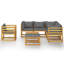 Chaise longue 8 pièces avec coussins-1657079010