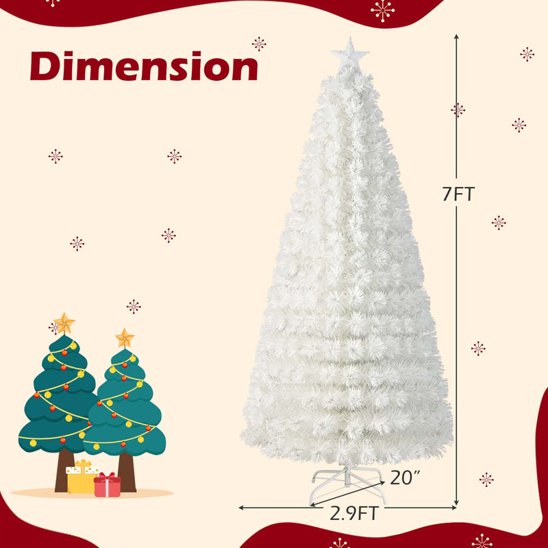 Arbre de Noël pin clair, 7 pi