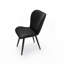 Ensemble de 4 chaises de salle à manger en cuir PU sans accoudoirs avec coussins épais et pieds en métal pour la cuisine et la salle à manger-125537098-125537100