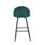 Upholstered Counter Stool with Metal Frame-2008919615
