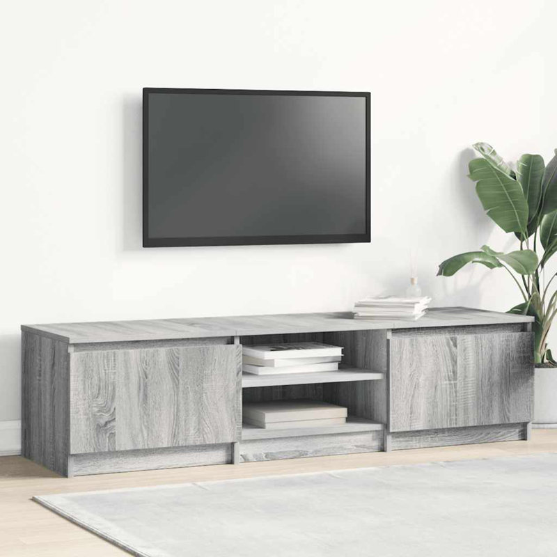 Alexio TV Cabinet 140x40x35.5 cm Engineered Wood, Grey Sonoma