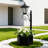 29-inch Black Solar-powered Led Garden Light Post With Planter, Automatic Dusk To Dawn Sensor For Yard, Patio, And Pathway-134635442