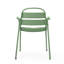 ENSEMBLE BISTRO - Élégant siège d'extérieur au fini vert foncé mat, parfait pour les cours et les patios modernes-1438146003