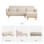 86.6'' 3-Level Adjustable Chenille Reversible L-Shaped Sectional-419267788