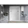 Madison 60" W x 84.5" H Framed Rectangle Shower Stall with Seat and Base Included