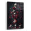 Art mural en verre épique «Fleurs mortes 3» par KIR.DART, 16 po x 24 po