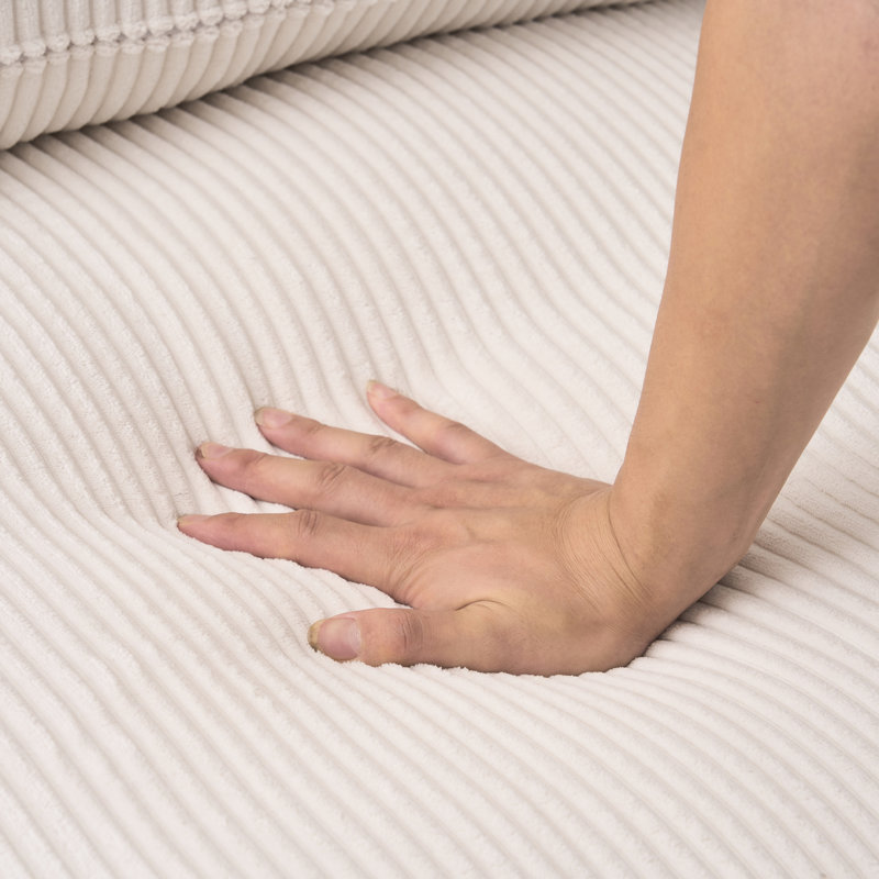 Canapé modulaire désossé en forme de nuage pour salon, canapé gris modulaire en forme de U de 113 po avec méridienne, sans assemblage, rembourré avec compression, mousse complète pour un salon, velours côtelé de luxe 3 places et mobile