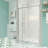 38-42" W X 71" H Piovt Swing Glass Shower Door,Pivot Frame Sliding Shower Door With 1/4"(6Mm) Clear SGCC Tempered Glass,Shower Doors,Reversible Installation-111691981