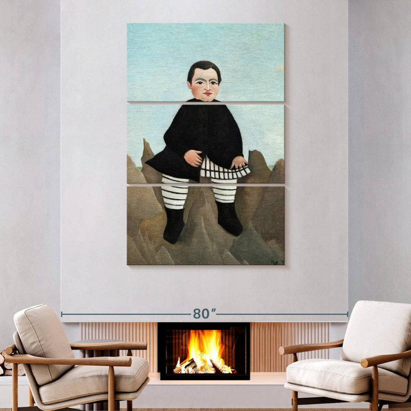 Leisha Boy On The Rocks 1895-1897, H 74 po x l 48 po