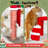 64.2'' H Christmas Multi-Level Cat Tree with Scratching Post and Toy Balls, Christmas Snowman Cat Condo