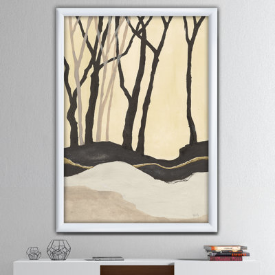 « forest silhouette iv »-cadre photo sur toile