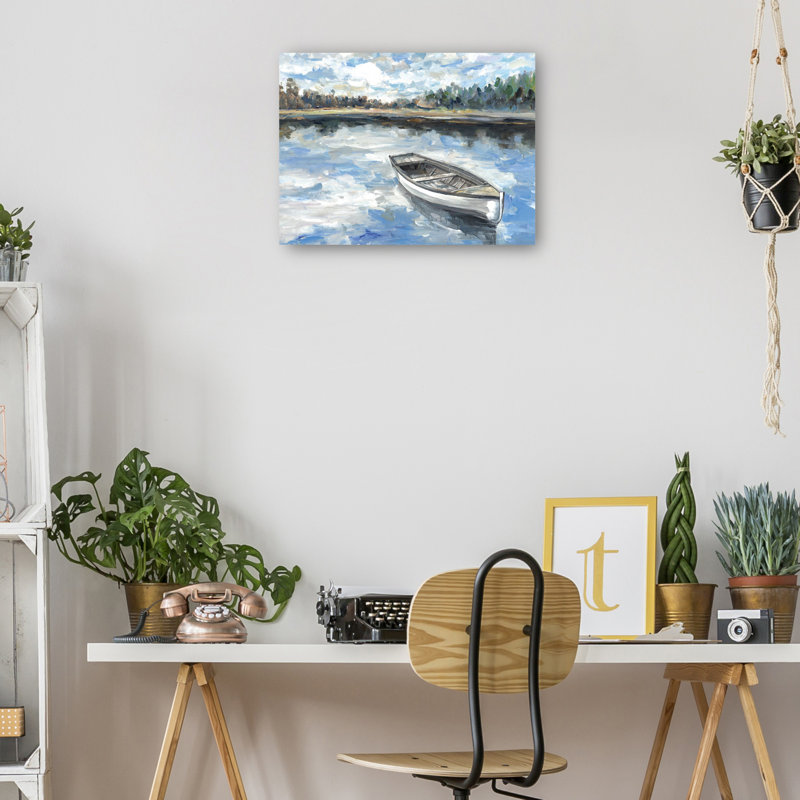 «Morning Lake» par Sandy Doonan, reproduction d'art sur toile, Toile tendue, H 18 po x l 24 po x P 1,5 po