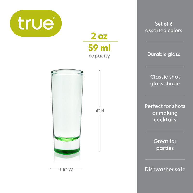 Shooter 2 oz Shot Glasses in Assorted Colors