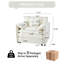Canapé moderne surdimensionné, revêtement en chenille, siège confortable, beige