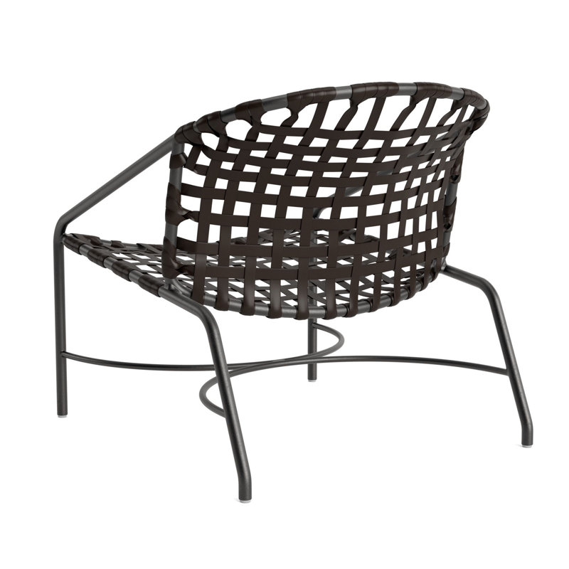 Kantan Outdoor Lounge Chair, Textured Pewter/Coffee