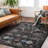 5x7 Vintage Distressed Area Rug Non Slip Rug Floor Carpet Washable Rug Retro Green Rug-330536277-330536276