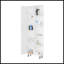 Armoire à linge blanche à 1 porte
