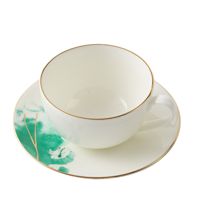 Porcelain Teacup and Saucer