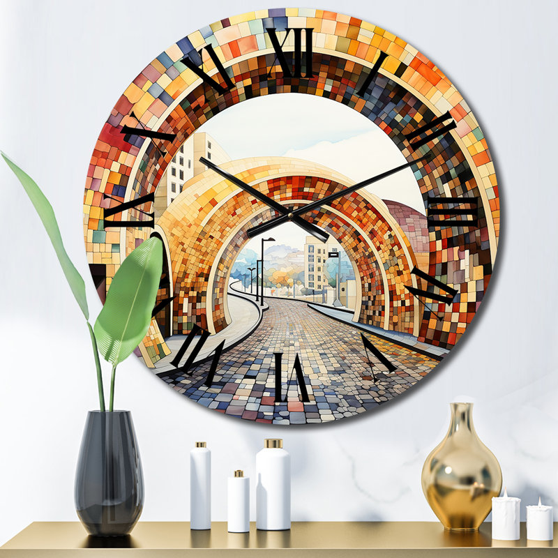 Horloge murale Orange Bridge, Moyenne