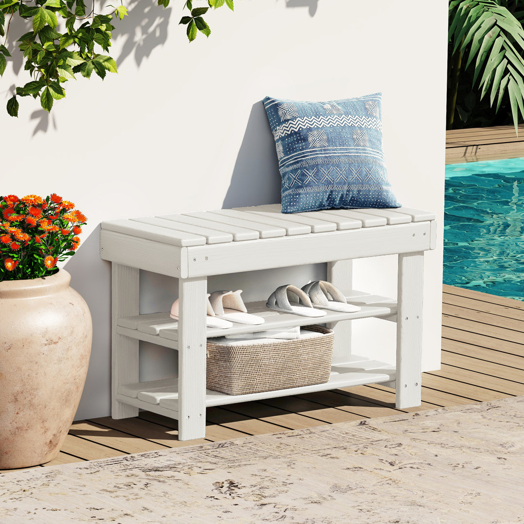 Belem HDPE Storage Bench Ebern Designs