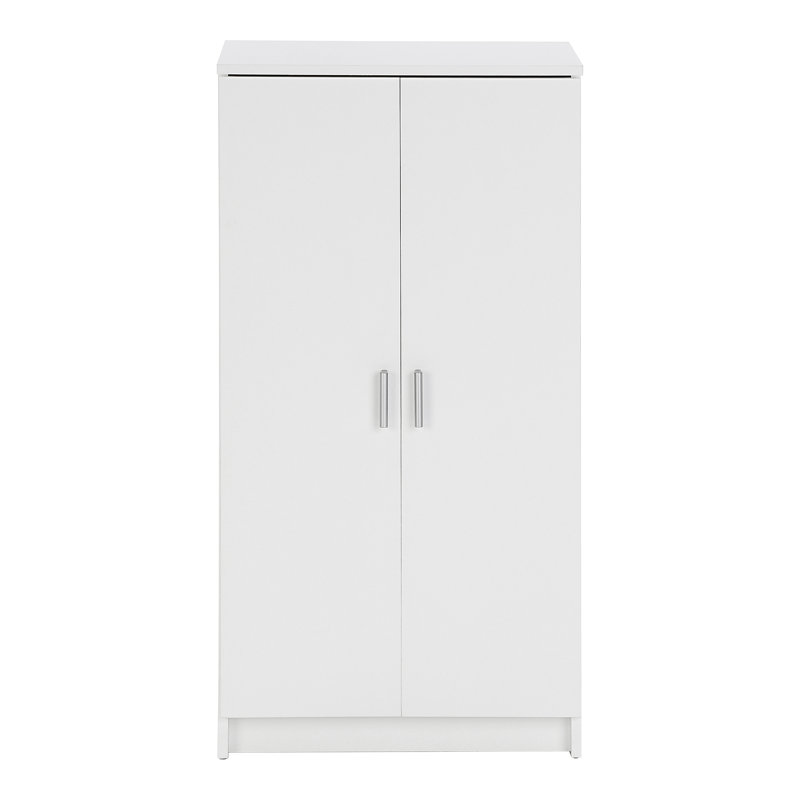 Shoes 21 Pair Shoe Storage Cabinet, Pearl White