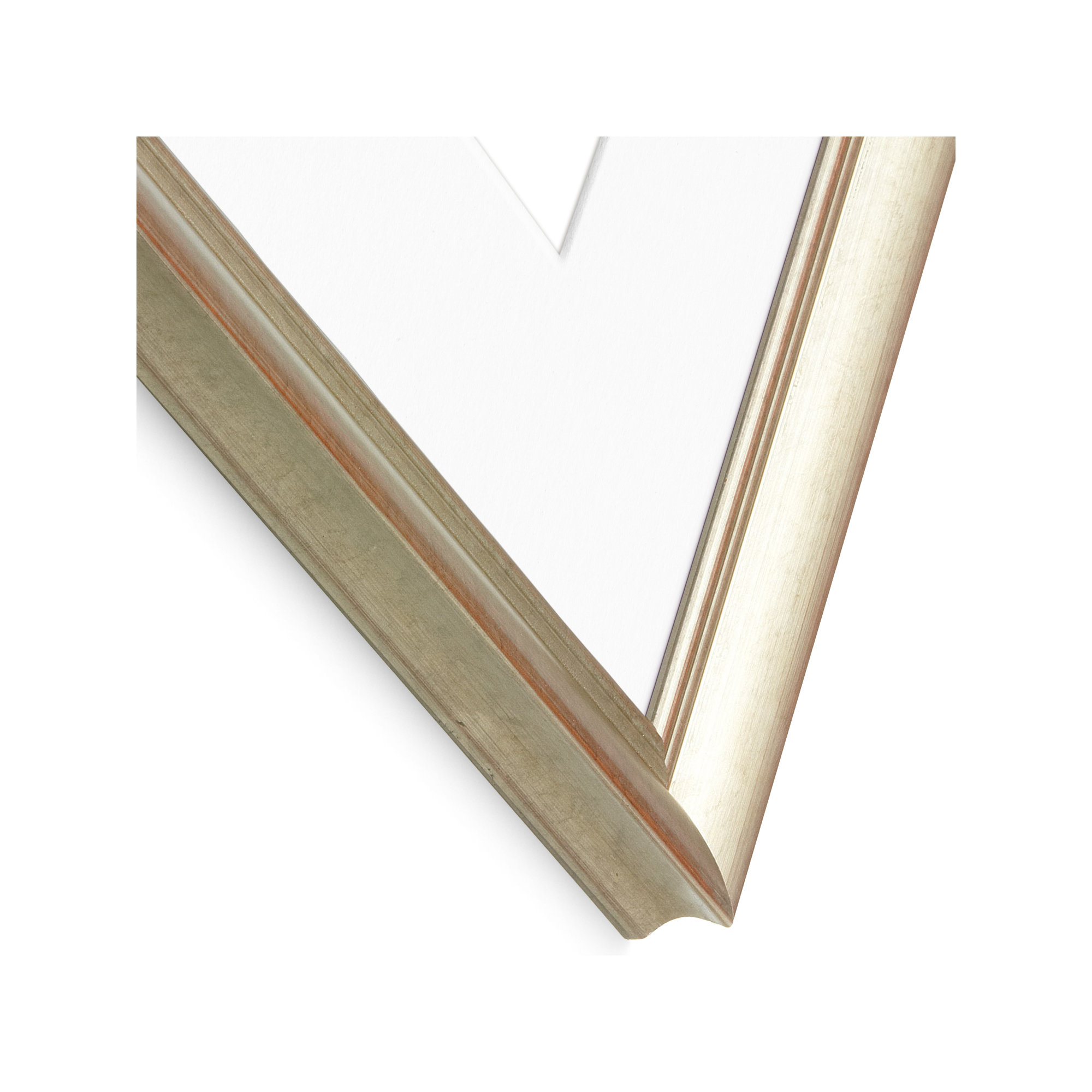 Wood Picture Frame with Mat, 18" x 24", Silver