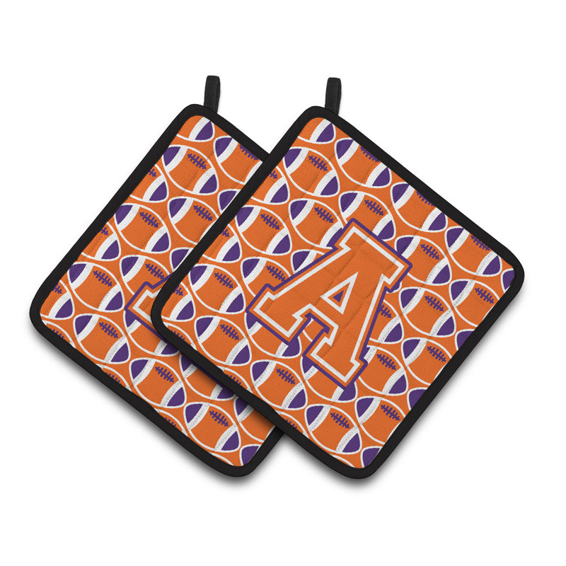 Poignée de football, A, Orange / Blanc / Regalia