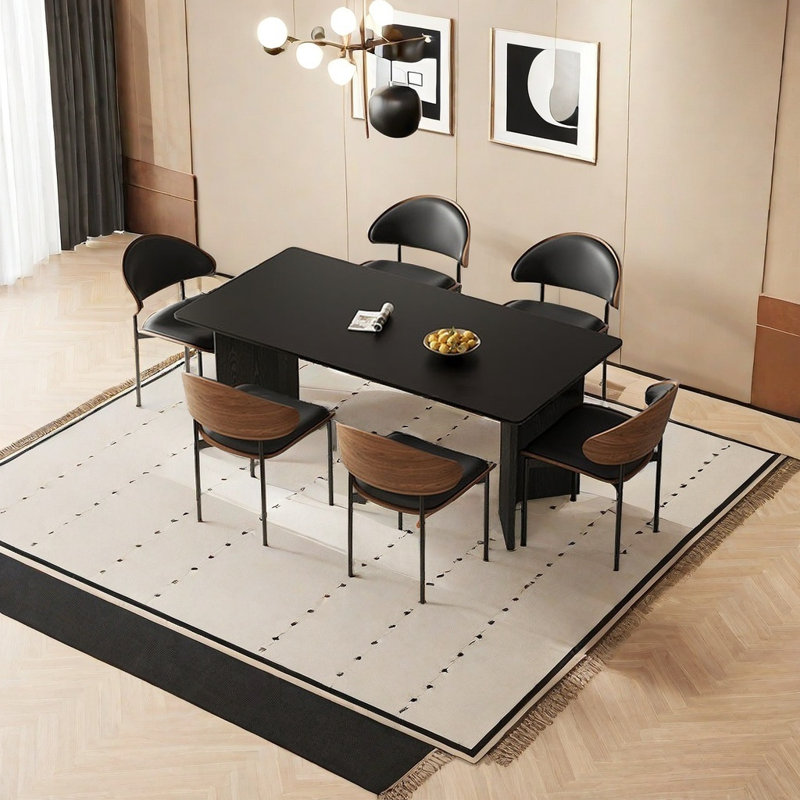 Ensemble de table de salle à manger Modern, H 29,52 po x L 62,99 po x l 31,49 po