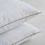 Grey Goose Feather Bed Pillows Set of 2 – Medium Support Feather Pillow with 100% Cotton Cover, Hotel Style Pillow for Side & Back Sleepers-2095145265