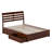 Lamareon Solid Wood Storage Platform Bed with Footboard & Under Bed Drawers-756382973-756382971