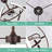Coeyn 24 Inch DIY Shape Ceiling Fan with Light, 3 Color Changing Light Fixtures Ceiling Fan-453147542