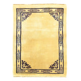 Antique Chiness Art Deco One-of-a-Kind 4' x 5'7" Area Rug