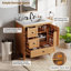 Meuble-lavabo 30 po à grain de bois avec lavabo en céramique