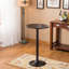 Ensemble de table de bar et 2 tabourets de bar pivotants réglables