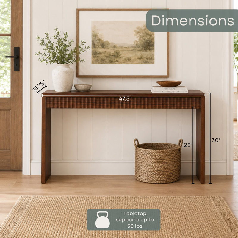 Console / bureau Allegonda, Hickory Brown