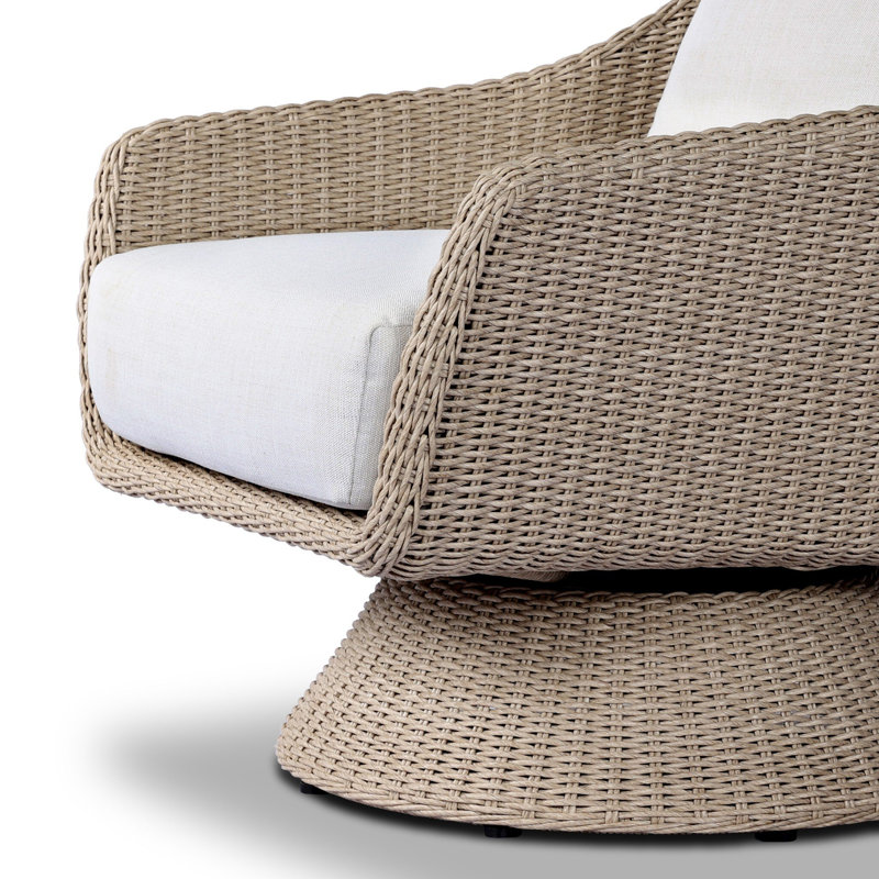KOE Outdoor Lounge Chair, Vegro Cream, Vintage White