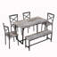 Ensemble de table de cuisine 6 pièces pour la cuisine-293319396-293319398