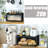 Bread Box For Kitchen Countertop,Large Modern Bamboo Bread Box With Window Bread Storage Container,(Black)
