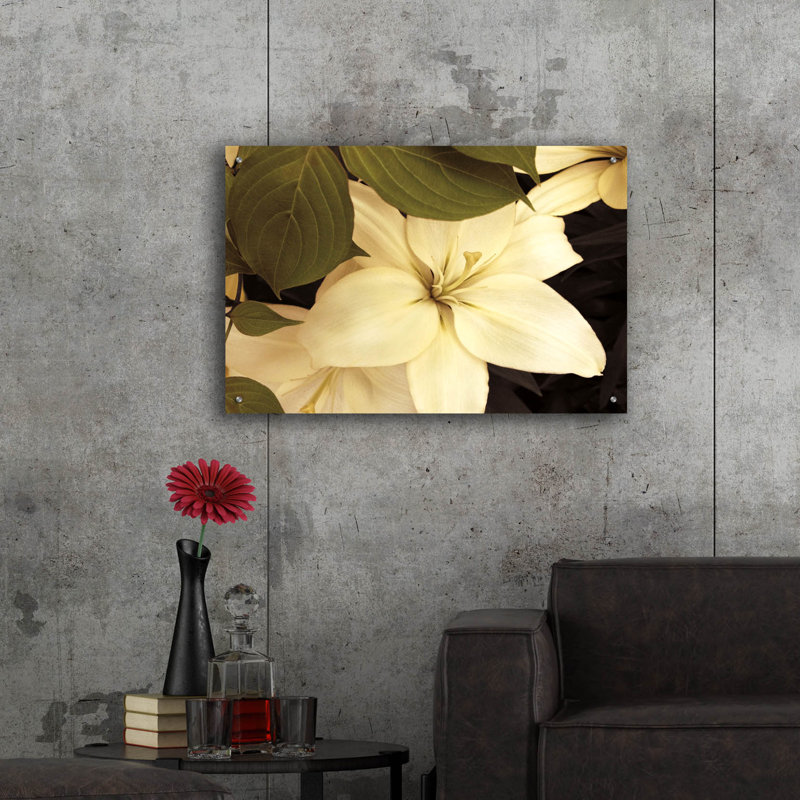«Lily And Leaves» par Rebecca Swanson, H 24 po x l 36 po x P 0,2 po