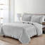 Bashira Diamond Ruffle Stonewash Embroidered Quilt Set-1232159989-1232159991