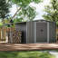 10ft W x 8ft D Caiti Metal Garden Sheds with Lean-to