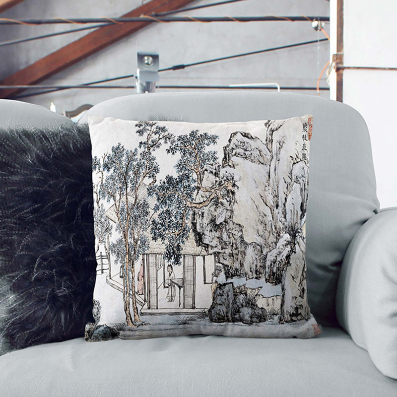 Square Throw Cushion, 55cm H x 55cm W x 20cm D