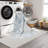 Machine Washable Austin Ivory/Blue Rug-1374725966