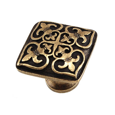 Fleur De Lis Square Knob