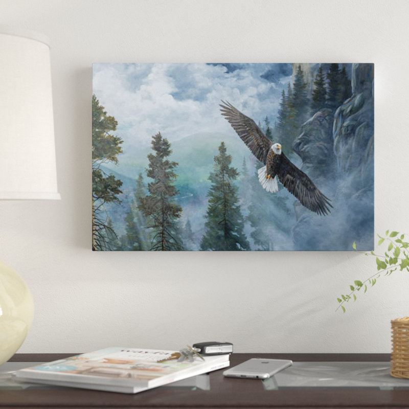 « ornée high ii », reproduction d’impression sur toile, H 12 po x l 18 po x P 1,5 po, Toile tendue, Pas de tapis